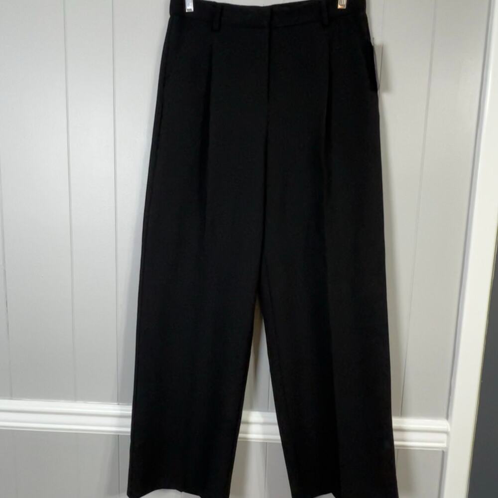 Zac & Rachel Women’s Size 8 Black High Rise Wide Leg Trousers Dress Pants New